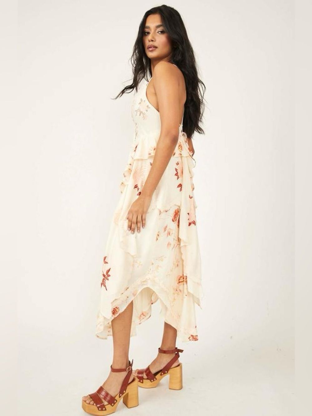 Free People Audrey Embroidered Maxi Dress Size S - Picture 6 of 9